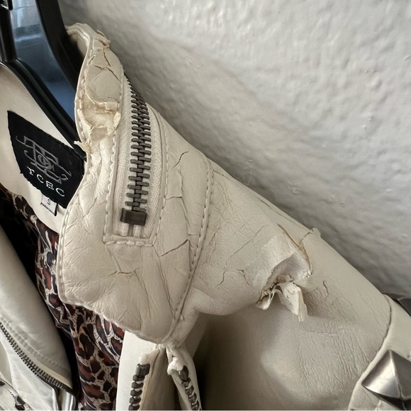 TCEC Riveted Faux Leather Jacket - Picture 13 of 16